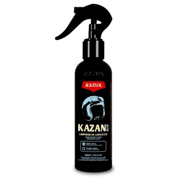 LIMPADOR DE CAPACETES KAZAN BLUE 240ML LIMPEZA E FRESCOR PARA O INTERIOR DO CAPACETE 2050020 - VONIXX