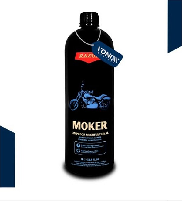 LIMPADOR MULTIFUNCIONAL MOKER 1L LIMPEZA EFICIENTE EM MOTOR, PINTURA E PLÁSTICOS 2050019 - VONIXX