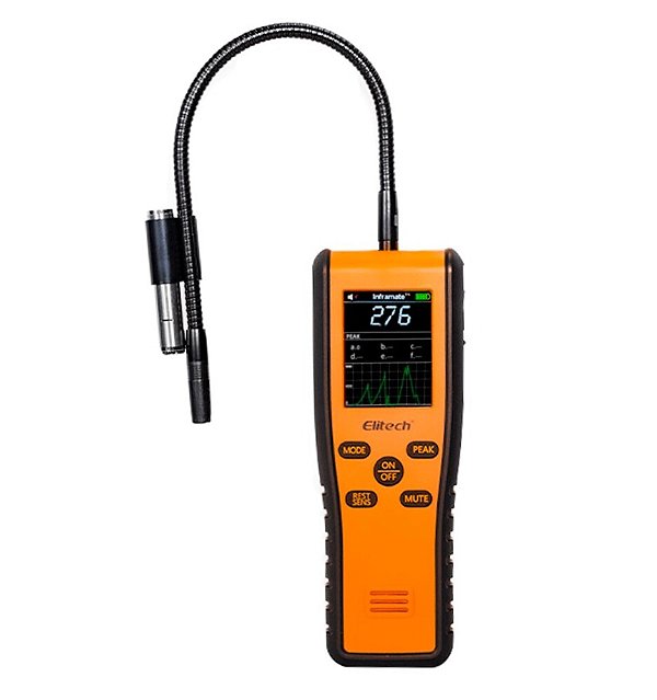 DETECTOR DE VAZAMENTO DE GÁS E FLUÍDO REFRIGERANTE COM SENSOR INFRAVERMELHO E DIODO AQUECIDO INFRAMATE D 2727 - ELITECH