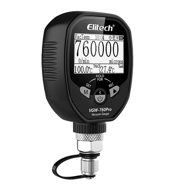VACUÔMETRO PROFISSIONAL VGW-760 PRO BLUETOOTH, REGISTRO DE DADOS E ALTA PRECISÃO 4241 - ELITECH