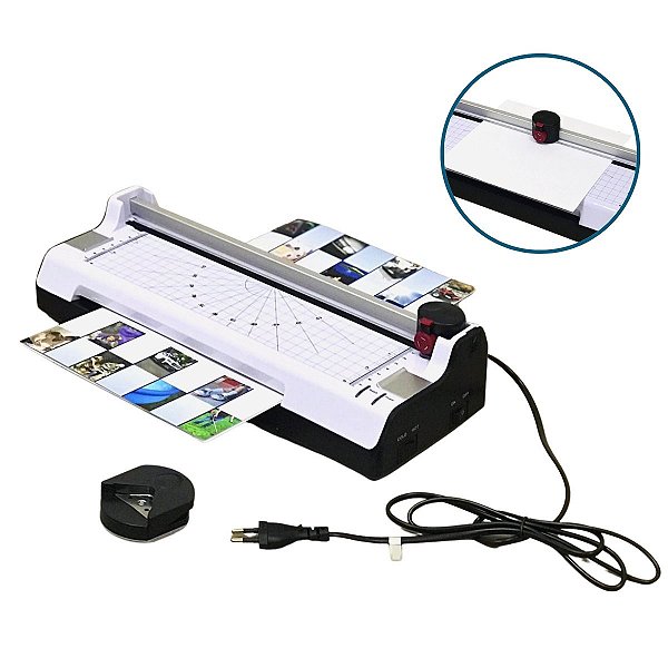 PLASTIFICADORA REFILADORA A4 5 EM 1 VELOCIDADE DE COLAGEM: 300MM/MIN 127V IWPLRA45X101 - IMPORTWAY