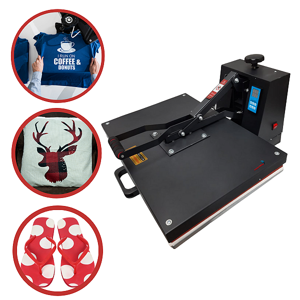 PRENSA TÉRMICA SUBLIMAÇÃO COM PAINEL DE CONTROLE 2800W 40X60CM 220V IWPTS60220 - IMPORTWAY