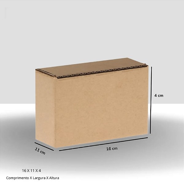 Caixa de Papelão Econômica 16x11x4 cm para Envio Pequeno
