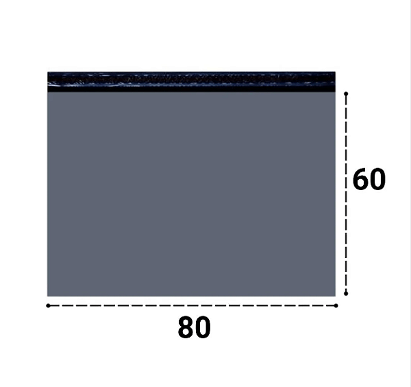 Envelope de Segurança Cinza Reciclado 80x60 cm para Envio de Grandes Volumes