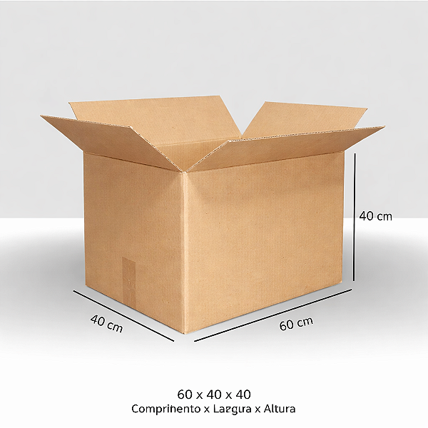 Caixa de Papelão Maleta 60x40x40 Mudança Grande Embalagem