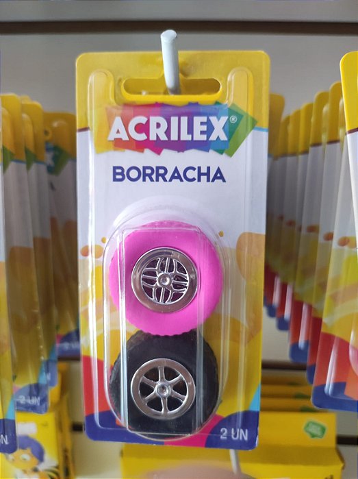 BORRACHA PNEU - ACRILEX KIt c/2