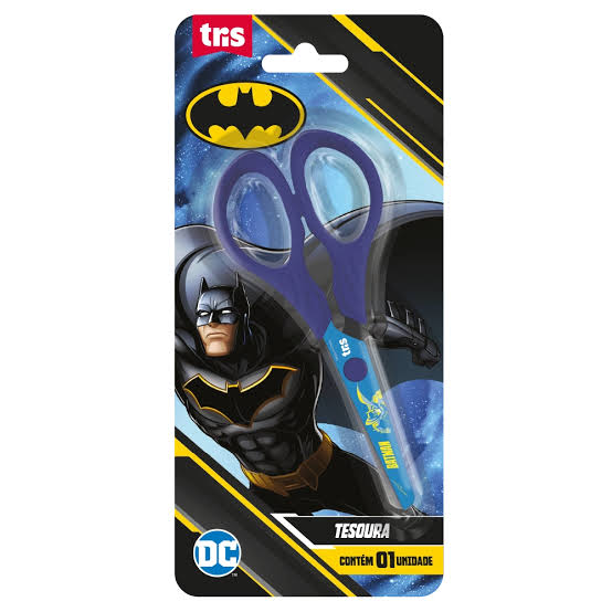 Tesoura Escolar Batman 13cm TRIS