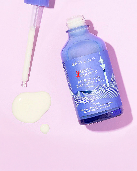MARY & MAY - Retinol 0.1% Bakuchiol Cica Serum 80ml