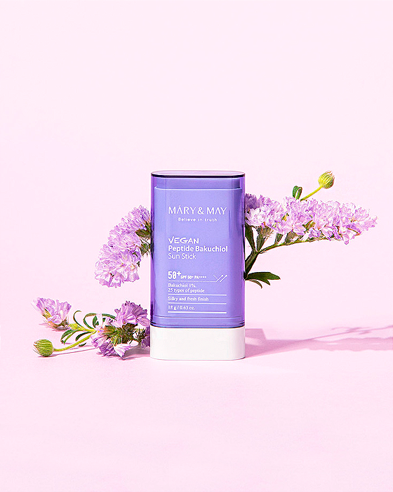MARY & MAY - Vegan Peptide Bakuchiol Sun Stick SPF50+ PA++++ 18g