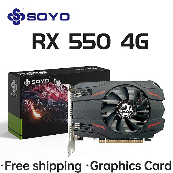 SOYO - AMD Radeon RX 550 4GB GPU GDDR5
