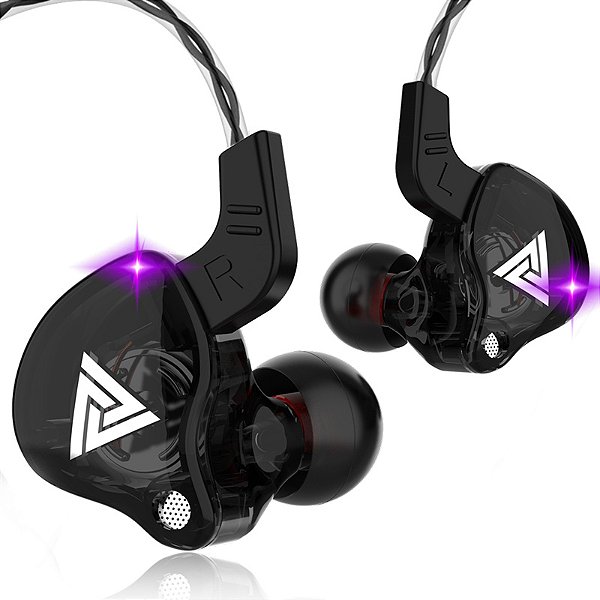 QKZ AK6 fone de ouvido com fio com microfone,