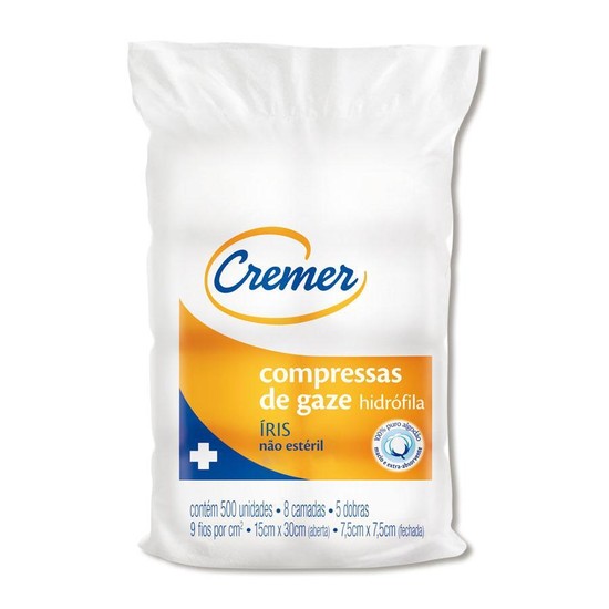 Compressa de Gaze Íris 9 Fios Não Estéril - Cremer
