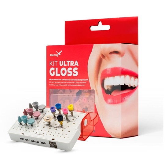 Kit Acabamento e Polimento de Resina Completo Ultra Gloss - American Burrs