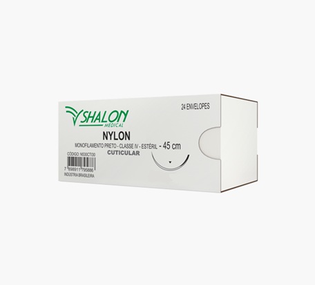 Fio de Sutura Nylon com Agulha - Shalon