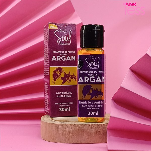 ÓLEO DE ARGAN REPARADOR DE PONTAS SOUL COSMÉTICOS