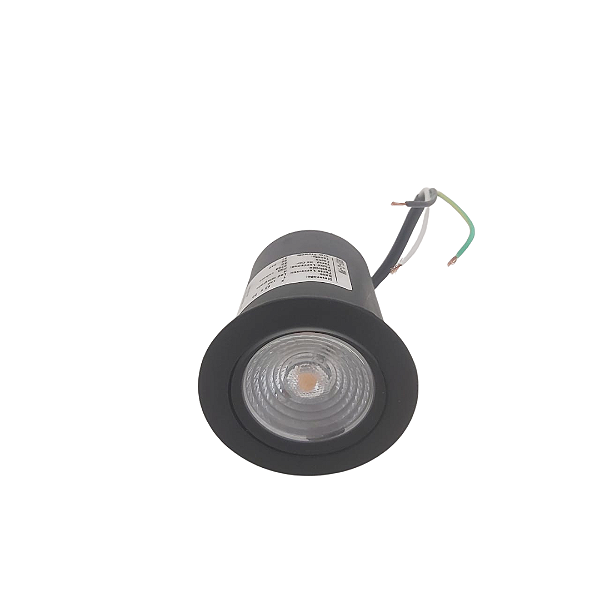 Embutido De Solo e Piso De Led 3927-s-pm 4w 2700k Preto Interlight