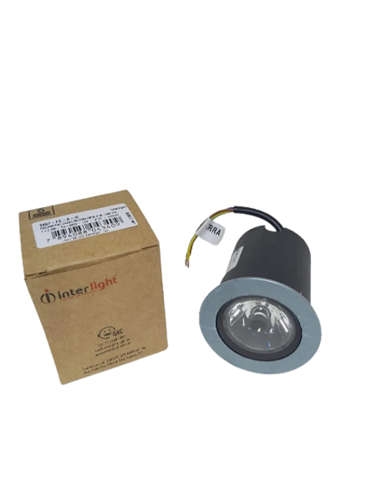 Embutido De Solo e Piso De Led 3967-s-fe-ie 2,5w 2700k 5º Inox Interlight