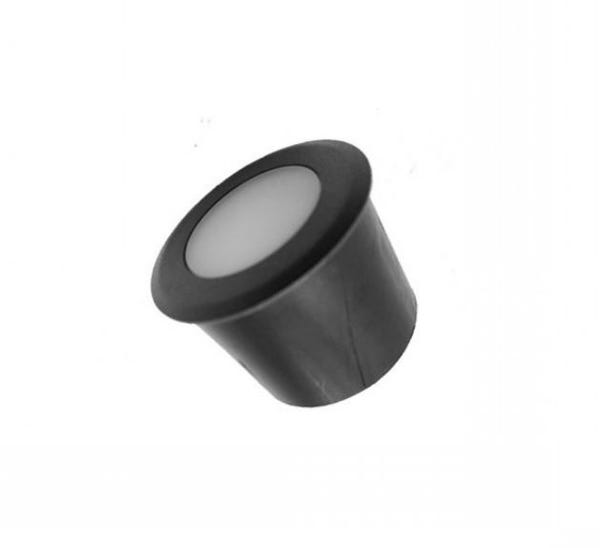 Balizador De Embutir Coin 3971-s-pm 0,3w 2700k Preto Interlight