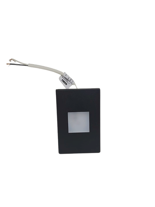 Balizador De Embutir 4x2 3938-s-pm 0,65w 2700k Preto Interlight