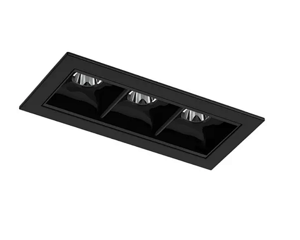 Spot de Embutir Picco 4992-ab-s-pm 7w 2700k Preto Interlight