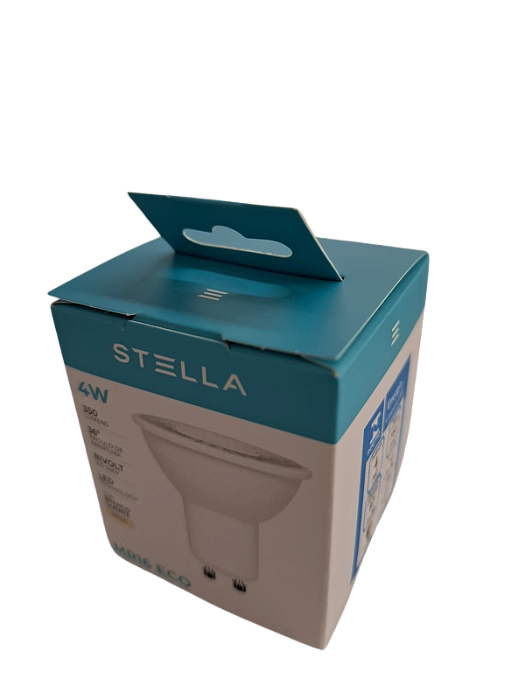 Lâmpada Led Stella Dicróica Mr16 Eco 4w Gu10 Biv 3000k Sth8534/30 Branco Quente