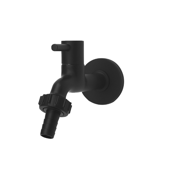 Torneira Jardim com bico 1230 1/4 Volta 1/2 polegada Preto Fosco C44