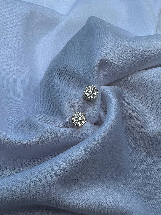 Brinco Ponto de Luz Cravejado