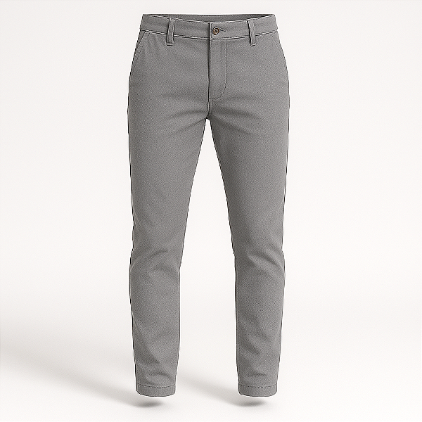 Calça slim bolso faca clássica em sarja