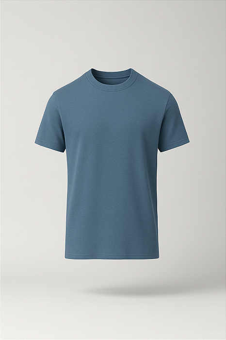 CAMISETA PLUS SIZE DE MANGA CURTA EM TECIDO DE MALHA