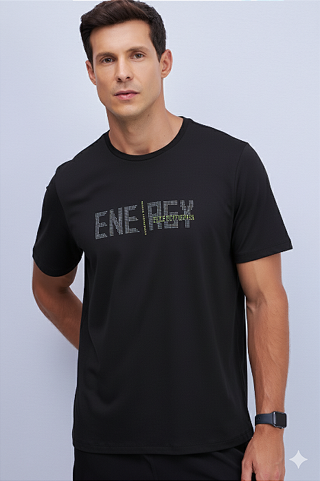 CAMISETA SLIM EM MALHA COM  PROTEÇÃO UV50+