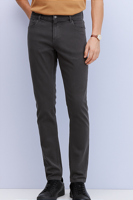 CALÇA SUPER SKINNY FIVE POCKETS EM SARJA COLOR