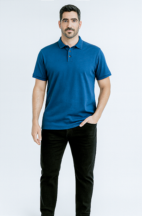 POLO SLIM EM SUEDINE SUPREME