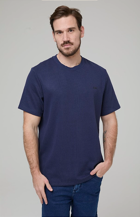 CAMISETA COMFORT EM MALHA CANELADA