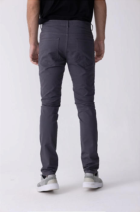 CALÇA SKINNY FIVE POCKETS EM SARJA COLOR COM ELASTANO