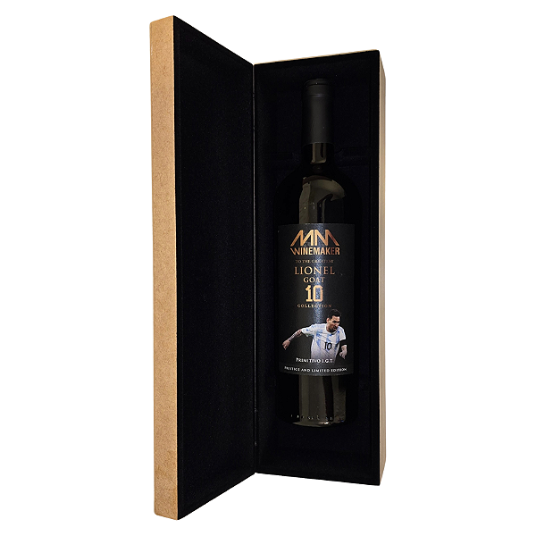 BOX de Luxo - Lionel GOAT 10 - Puglia Primitivo IGT -  Primeira Edição Exclusiva Colecionador