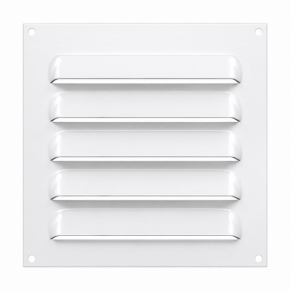 Grelha de Ventilação Em Alumínio Branca 15x15 cm