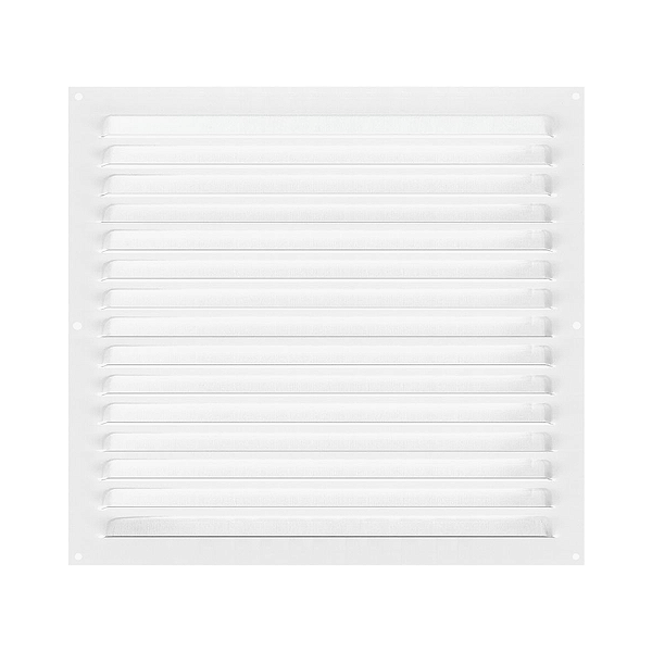 Grelha de Ventilação Em Alumínio 40x40 cm Branca