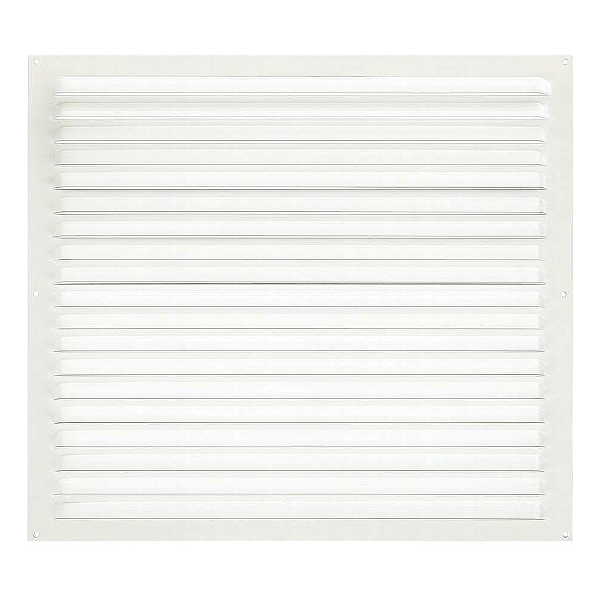 Grelha de Ventilação Em Alumínio 50x50 cm Branca