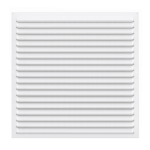 Grelha de Ventilação Em Alumínio Branca 50x50 cm