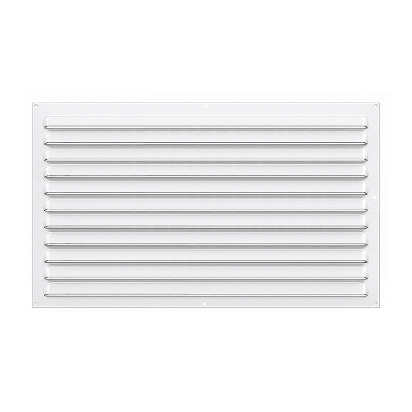 Grelha de Ventilação Em Alumínio Branca 50x30 cm