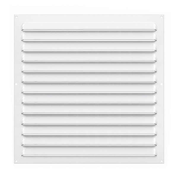 Grelha de Ventilação Em Alumínio Branca 35x35 cm