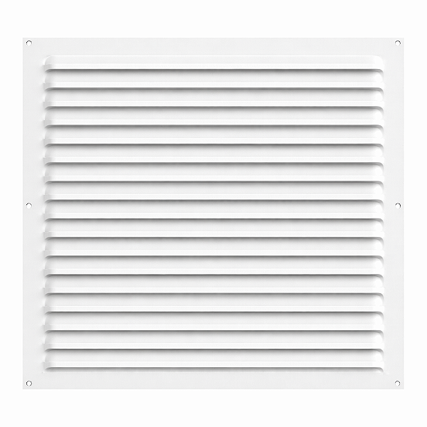 Grelha de Ventilação Em Alumínio Branca 45x45 cm