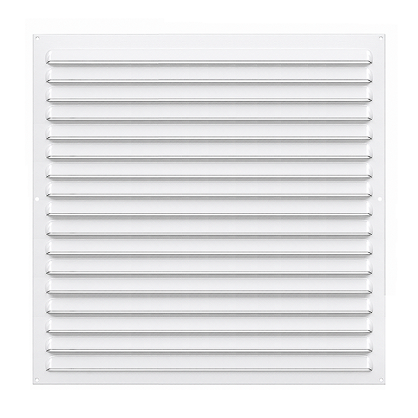 Grelha de Ventilação Em Alumínio Branca 45x45 cm