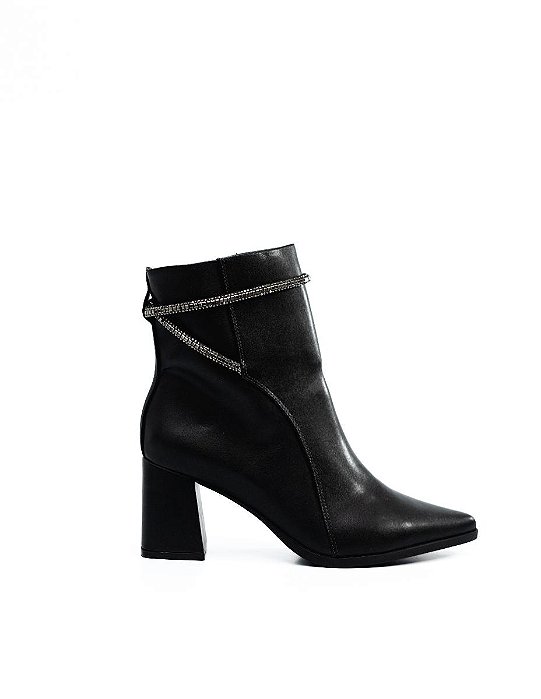 BOTA VANUCIA SALTO BLOCO COM TIRA DE BRILHO