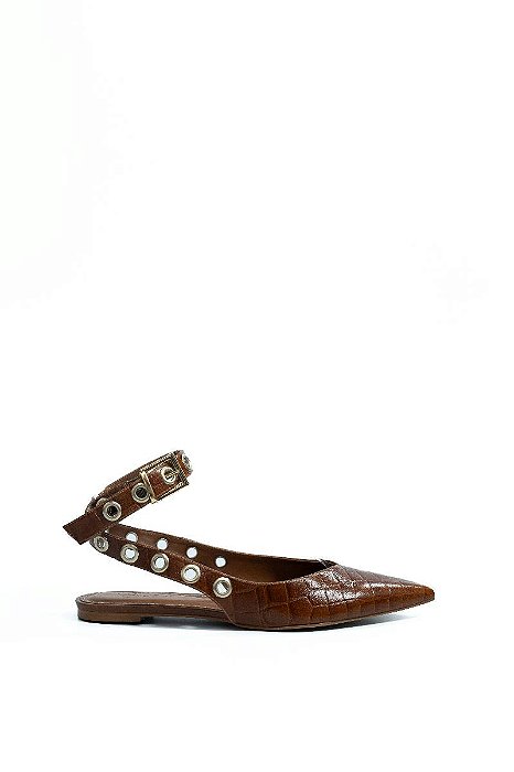 SLINGBACK VANUCIA CROCO RASTEIRO