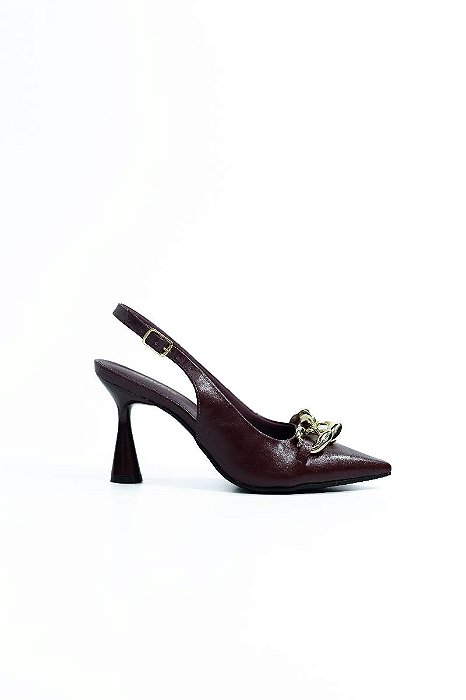 SLINGBACK VANUCIA SALTO TAÇA DETALHE CORRENTES