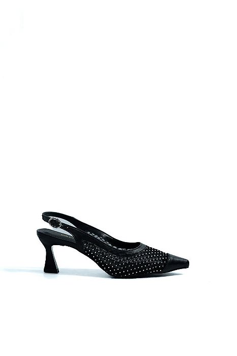 SLINGBACK VANUCIA COM BRILHOS SALTO TAÇA