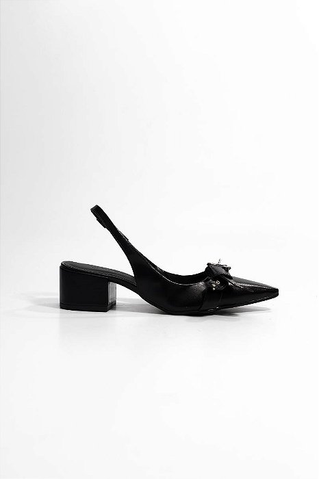 SLINGBACK VANUCIA COM FIVELA E NÓ