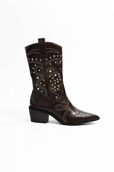 BOTA VANUCIA WESTERN COM APLICAÇÕES