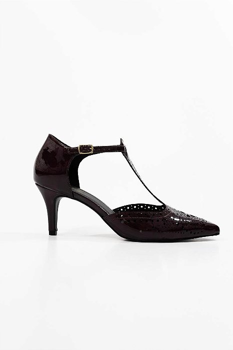 SCARPIN VANUCIA VERNIZ CORTE A LASER